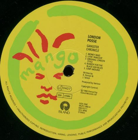 London Posse : Gangster Chronicle (LP, Album)