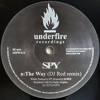 Spy : The Way (DJ Red Remix) / System Error (Remix) (12", Single)