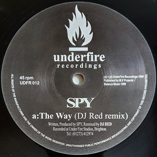 Spy : The Way (DJ Red Remix) / System Error (Remix) (12", Single)