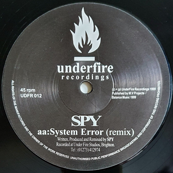 Spy : The Way (DJ Red Remix) / System Error (Remix) (12", Single)