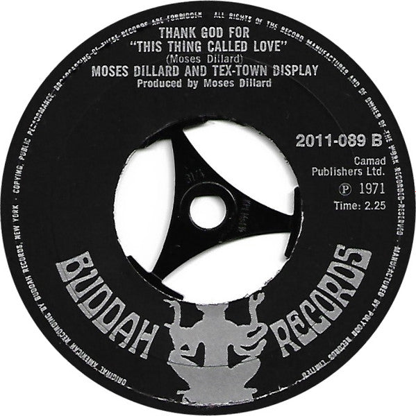 Moses Dillard & Tex-Town Display : Our Love Is True (7")