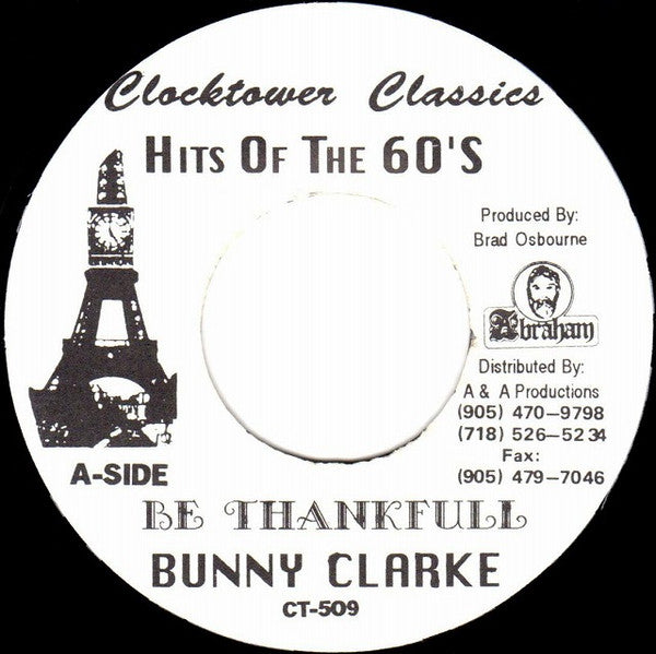 Bunny Clarke / The Upsetters : Be Thankfull / Dub In The Backseat (7", RP)