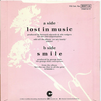 Sister Sledge : Lost In Music (7", Single, Blu)