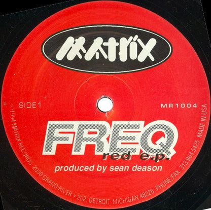 Freq : Red E.P. (12", EP)