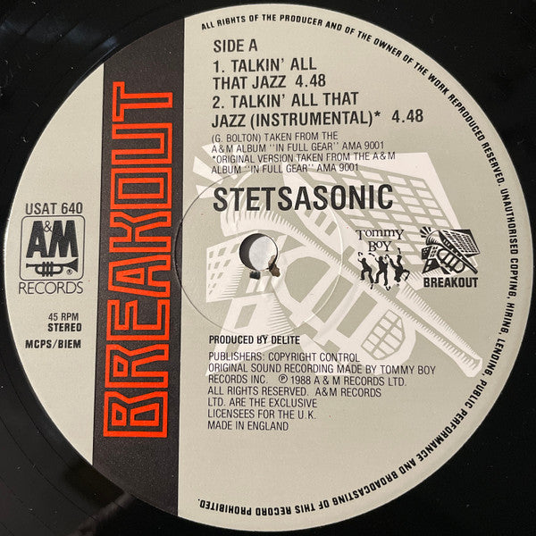Stetsasonic : Talkin' All That Jazz (12")