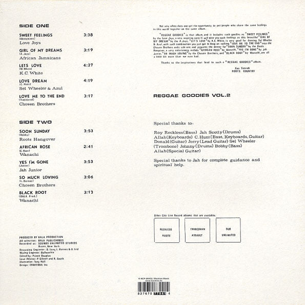 Various : Reggae Goodies Vol. 2 (LP, Comp, RE)