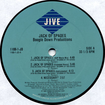Boogie Down Productions : Jack Of Spades / I'm Still #1 (12")