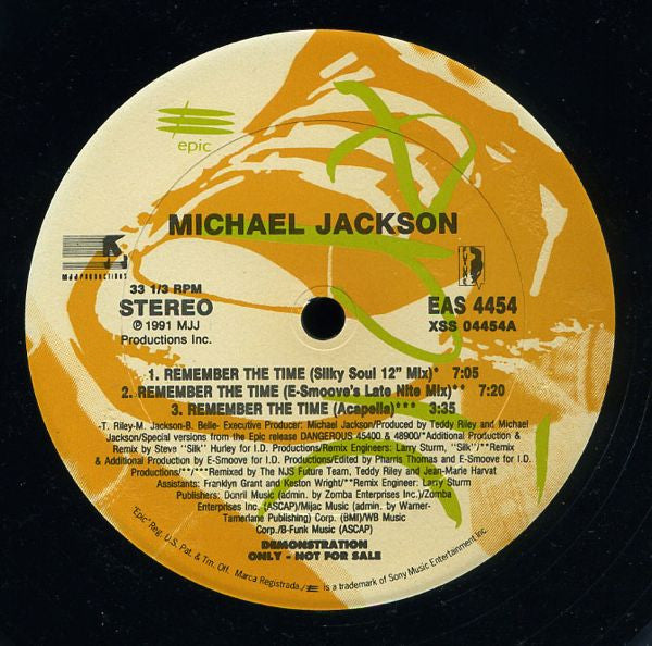 Michael Jackson : Remember The Time (2x12", Promo)