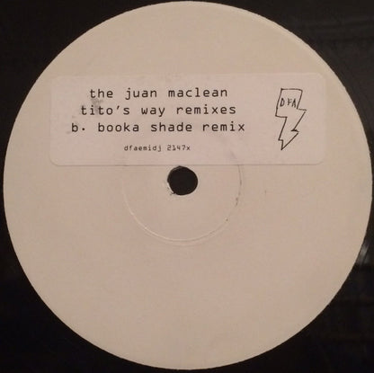 The Juan MacLean : Tito's Way (Remixes) (12", Promo, W/Lbl)