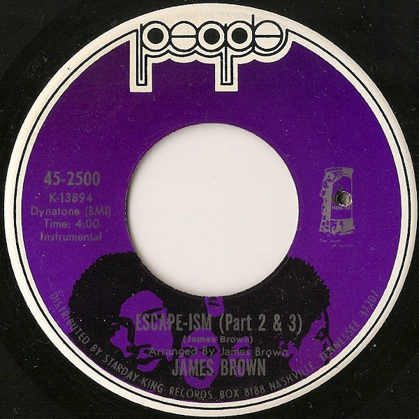 James Brown : Escape-ism (7", Single, Ind)