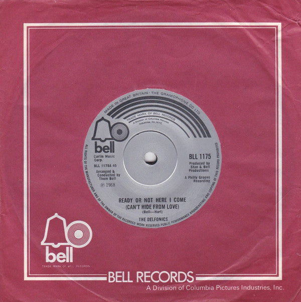 The Delfonics : Ready Or Not Here I Come (Can't Hide From Love) (7", Single, RE)