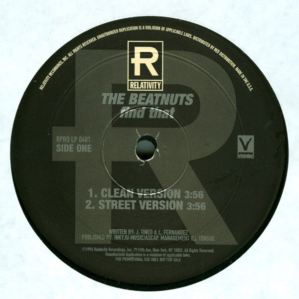 The Beatnuts : Find That (12", Promo)