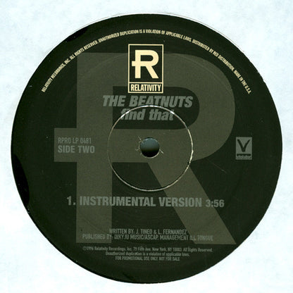 The Beatnuts : Find That (12", Promo)
