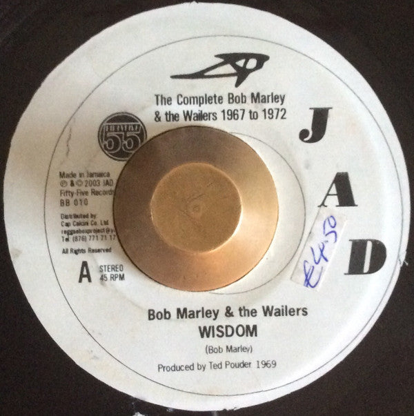 Bob Marley & The Wailers : Wisdom / Adam & Eve (7", RE)