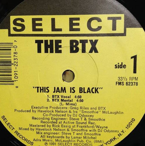 The BTX : This Jam Is Black (12")