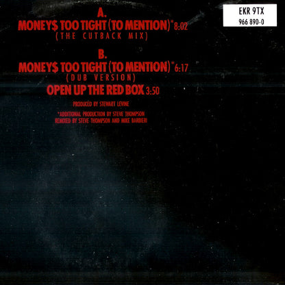 Simply Red : Money$ Too Tight (To Mention) (The Cutback Mix) (12", Single)