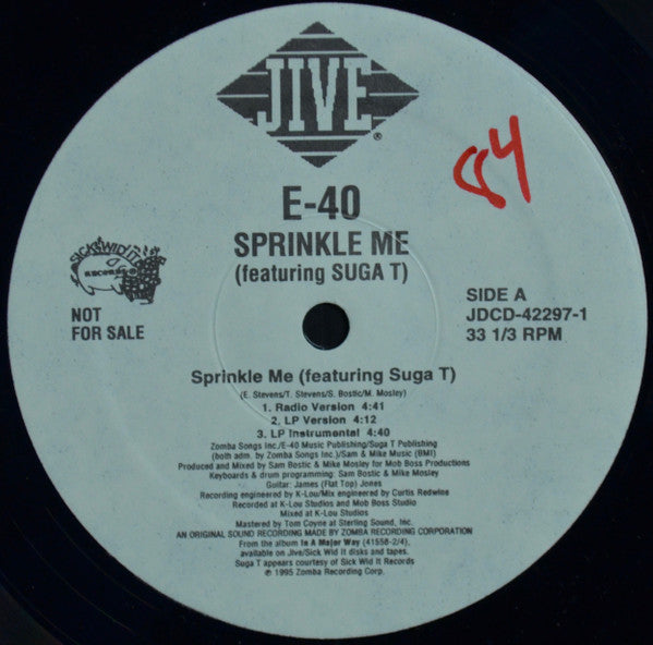 E-40 Featuring Suga T : Sprinkle Me (12", M/Print, Promo)