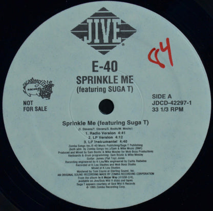 E-40 Featuring Suga T : Sprinkle Me (12", M/Print, Promo)
