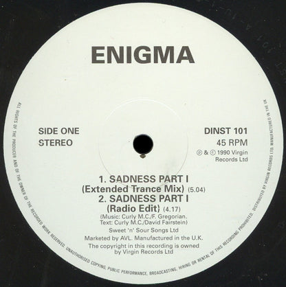 Enigma : Sadness Part 1 (12")
