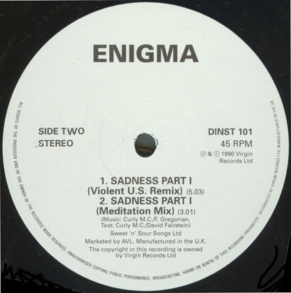 Enigma : Sadness Part 1 (12")