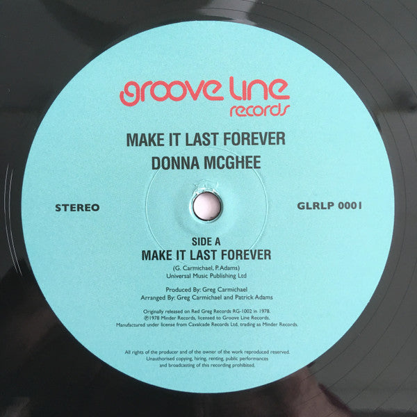 Donna McGhee : Make It Last Forever (2x12", Album, Dlx, RE, RM)