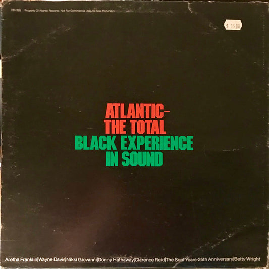 Various : Atlantic- The Total Black Experience In Sound (LP, Album, Comp, Promo, W/Lbl)