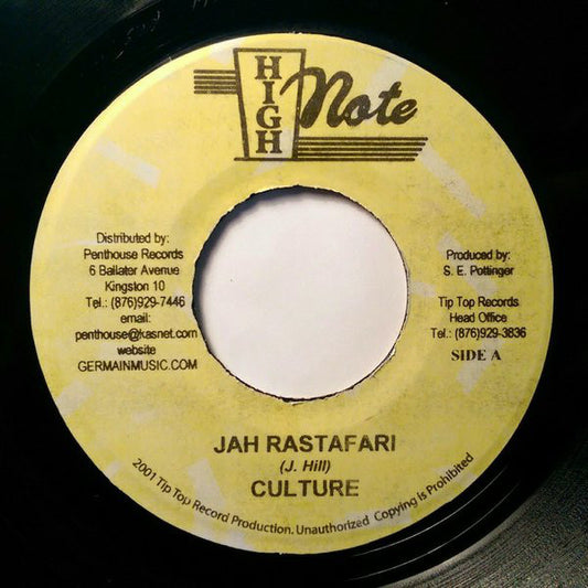 Culture : Jah Rastafari (7", RE)
