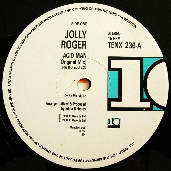 Jolly Roger : Acid Man (Original Mix) (12")