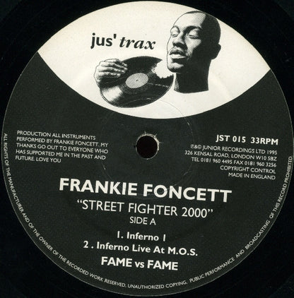Frankie Foncett : Street Fighter 2000 (12")