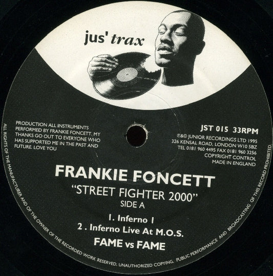 Frankie Foncett : Street Fighter 2000 (12")