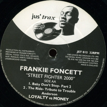 Frankie Foncett : Street Fighter 2000 (12")