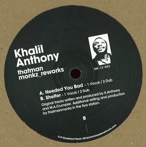 Khalil Anthony : Thatman Monkz_Reworks  (12")