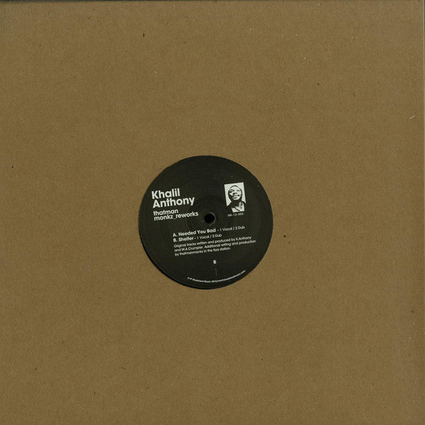 Khalil Anthony : Thatman Monkz_Reworks  (12")