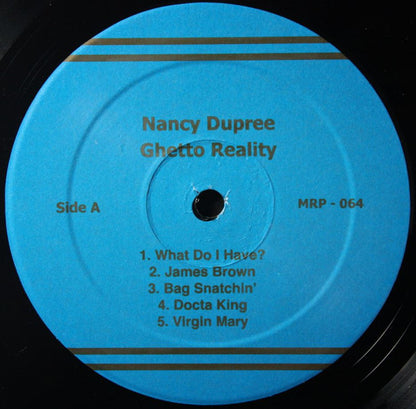 Nancy Dupree With Group Of Rochester, NY Youngsters : Ghetto Reality (LP, Album, RE)