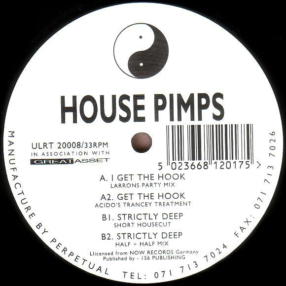 House Pimps : Get The Hook (12")