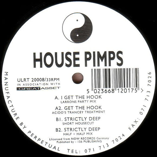 House Pimps : Get The Hook (12")