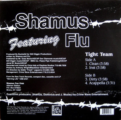 Shamus : Tight Team (12", Single)