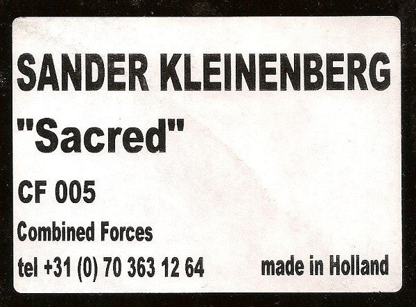 Sander Kleinenberg : Sacred (12", Promo, W/Lbl, Bla)