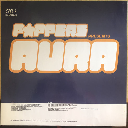 Poppers Presents Aura (34) : Every Little Time (12")