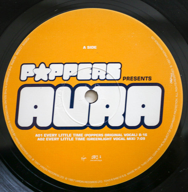 Poppers Presents Aura (34) : Every Little Time (12")