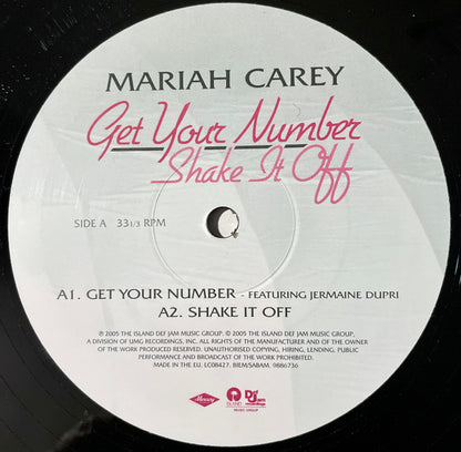 Mariah Carey : Get Your Number / Shake It Off (12", Single)