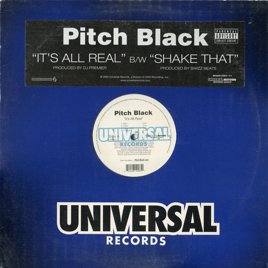 Pitch Black (3) : It's All Real / Shake That (12")