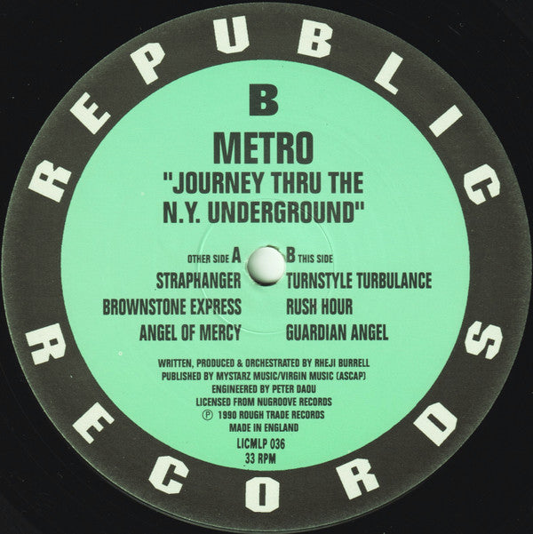 Metro : Journey Thru The N.Y. Underground (12", EP)