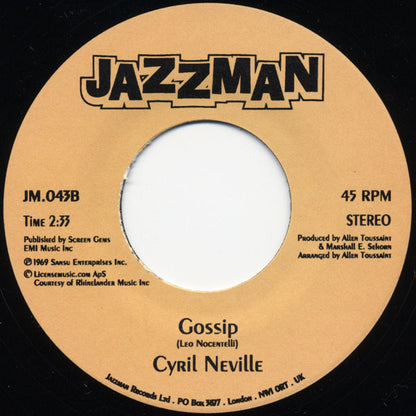 Aaron Neville / Cyril Neville : Hercules / Gossip (7", Single)