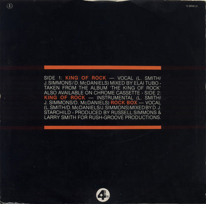 Run-DMC : King Of Rock (12")