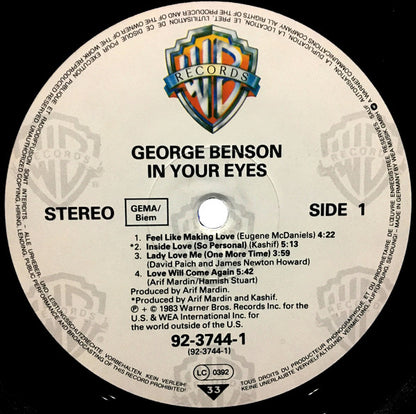 George Benson : In Your Eyes (LP, Album)