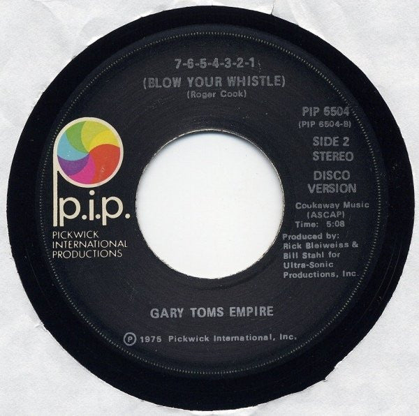 Gary Toms Empire : 7-6-5-4-3-2-1 (Blow Your Whistle) (7")