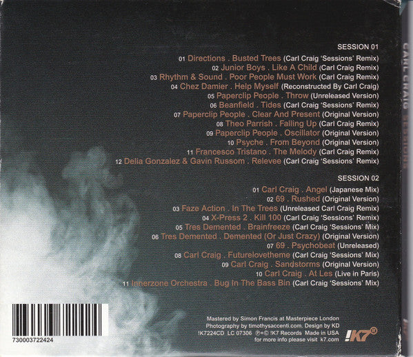 Carl Craig : Sessions (2xCD, Comp, Mixed, Dig)