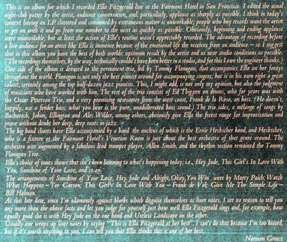 Ella Fitzgerald : Sunshine Of Your Love (LP, Album, Gat)
