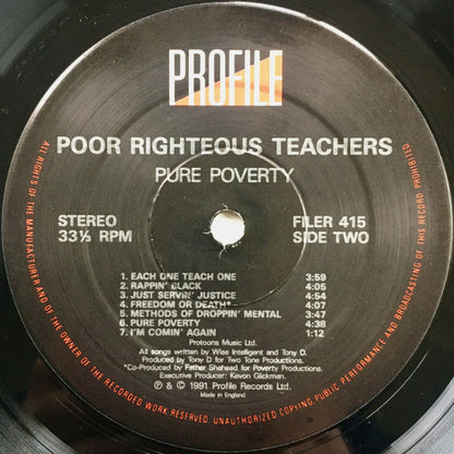 Poor Righteous Teachers : Pure Poverty (LP, Album)